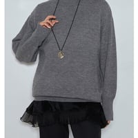 【CHIGNON】[0065-458SH] ﾐﾗｰﾗｳﾝﾄﾞｺｰﾄﾞﾈｯｸﾚｽ
