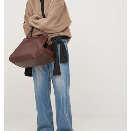 ★追加生産決定商品★【YENN】SHAGGY HALF ZIP JK（納期：10月下旬～11月上旬）[Y254-41126-7]