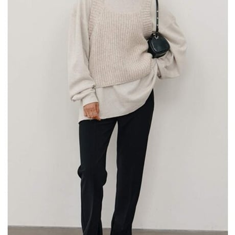 【YENN】[Y264-91131] CHUNKY KNIT VEST