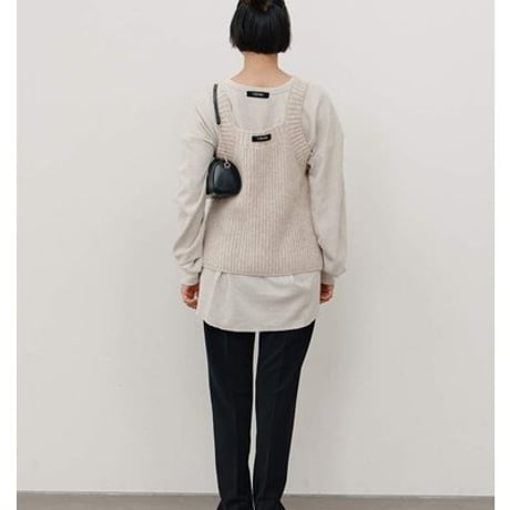 【YENN】[Y264-91131] CHUNKY KNIT VEST