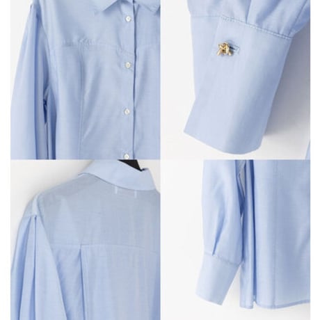 【Mewl】SHEER CURVY SHIRT[M264-18167]