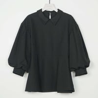 【CHIGNON】[1266-611BZ] ﾄﾞｯﾄｼﾞｬｶｰﾄﾞﾍﾟﾌﾟﾗﾑPO（ﾌﾞﾗｯｸﾜﾝｶﾗｰ）