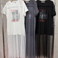 【TRANOI.】チュールレイヤードトップス　251J207