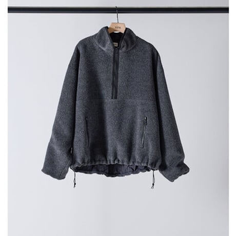 ★追加生産決定商品★【YENN】SHAGGY HALF ZIP JK（納期：10月下旬～11月上旬）[Y254-41126-7]