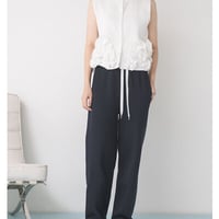 【Mewl】 PEPLUM KNIT VEST[M264-98185]