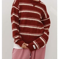 【YENN】[Y264-92133] MULTI STRIPE KNIT PO