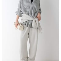 【YENN】[Y264-32138] GARMENTDYE SWEAT PT