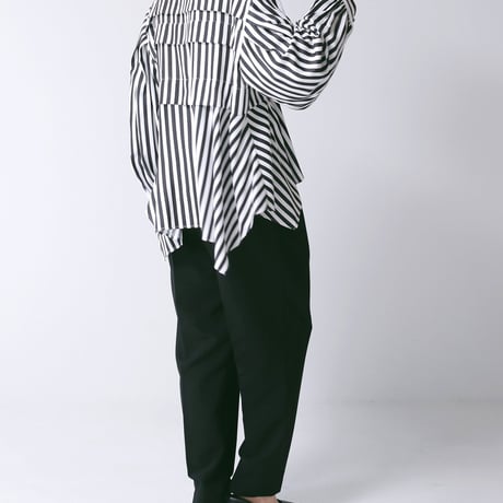 【CHIGNON】[1866-620MK] ｽﾄﾗｲﾌﾟｲﾚﾍﾑSH（ﾌﾞﾗｯｸﾜﾝｶﾗｰ）