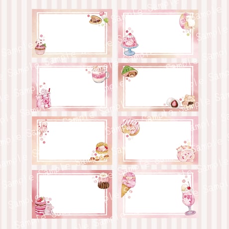 春とうたたね☆メッセージカードセット