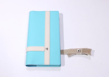 [Ribbon リボン] 毎日、自分へのプレゼント 手帳カバー［ほぼ日手帳weeksサイズ］ ブルー/ホワイト T895