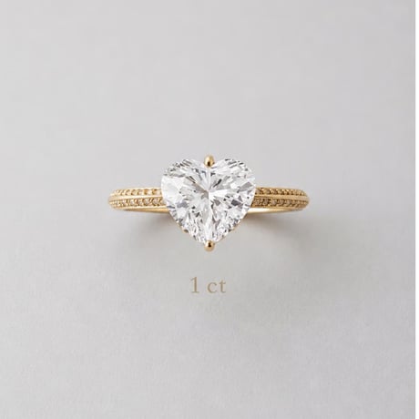 限定スペシャル価格　1.0ct    ハートダイヤ ブーケリング