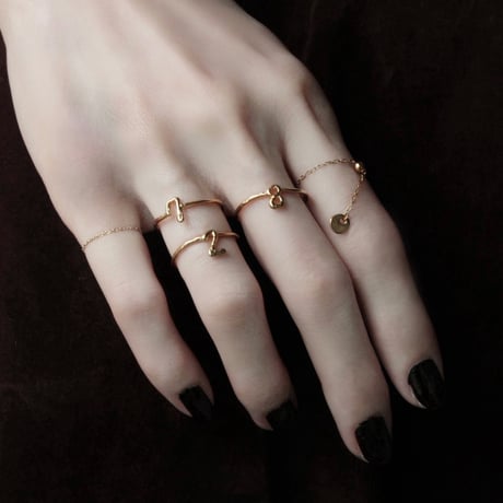 norme numbering ring / SV925＋Gold Plated
