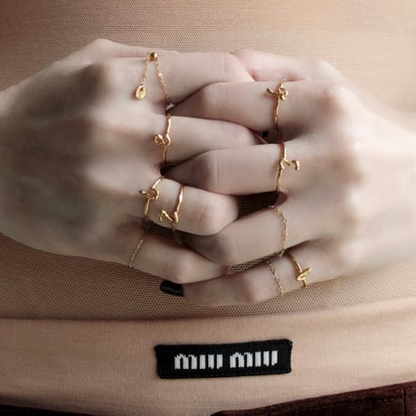 norme tag chain ring (Round type) / SV925＋Gold Plated