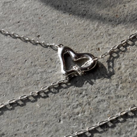 norme heart frame necklace / SV925