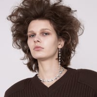 Chrome dead stock necklace
