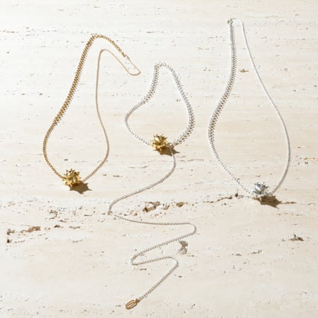 Raw edge necklace