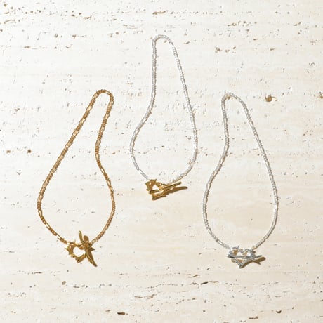 Raw edge heart necklace
