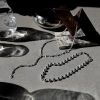 Chrome spike necklace (2P)