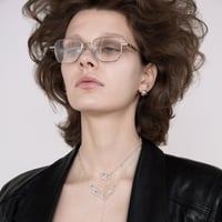 Raw edge necklace