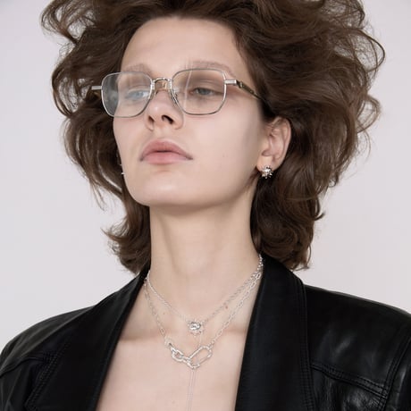 Raw edge necklace