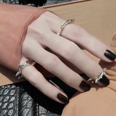 Raw edge cuff ring