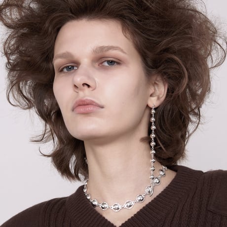Chrome dead stock necklace