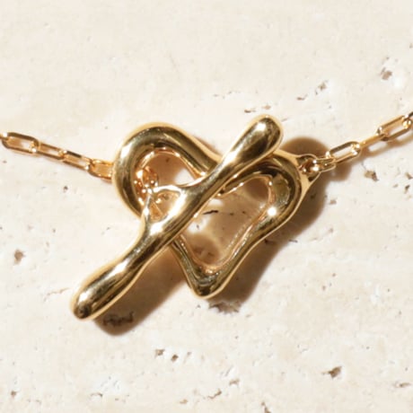 norme heart frame ring / SV925＋Gold Plated