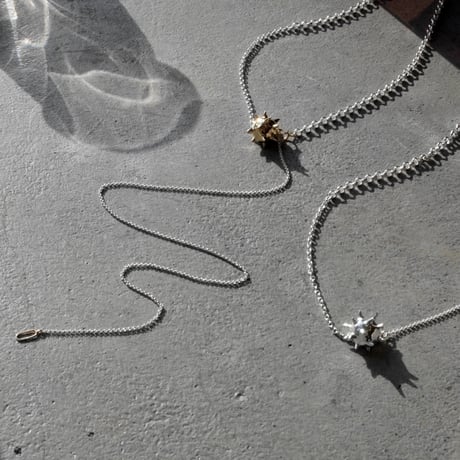 Raw edge necklace