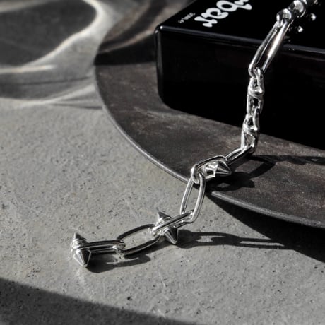 Chrome spike bracelet