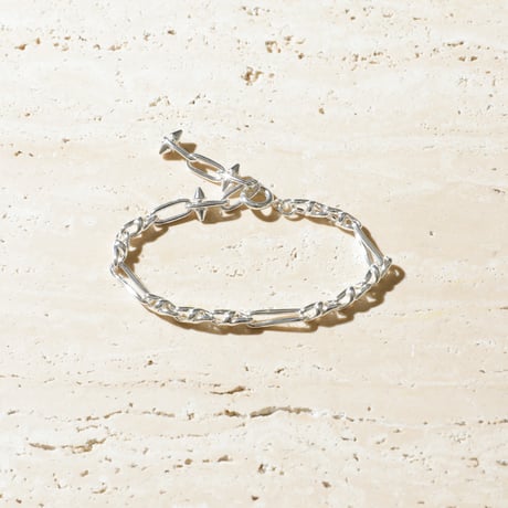 Chrome spike bracelet