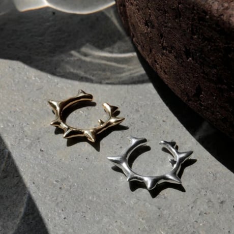 Raw edge earcuff