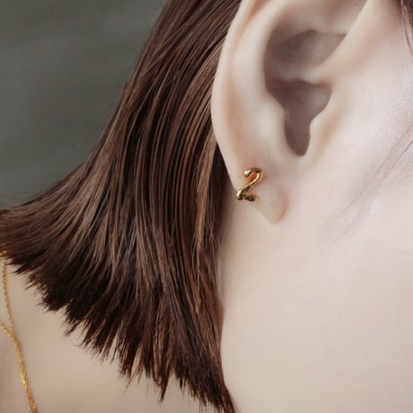 norme numbering pierce (1P) / SV925＋Gold Plated
