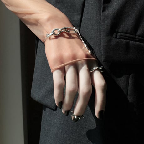 Raw edge clip bracelet