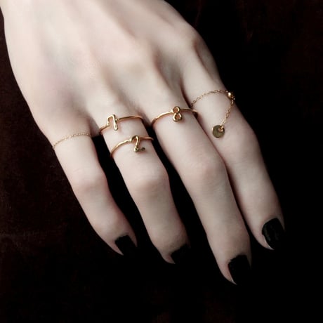 norme tag chain ring (Round type) / SV925＋Gold Plated