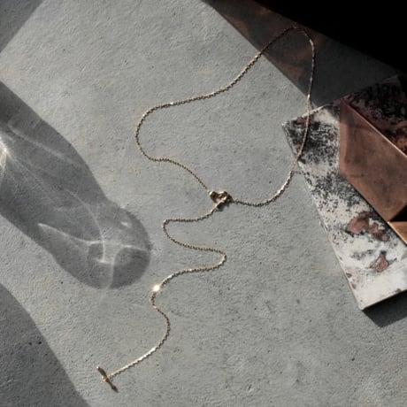 norme heart frame necklace / SV925＋Gold Plated
