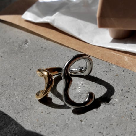 Frequency cuff pinky ring (mix color)