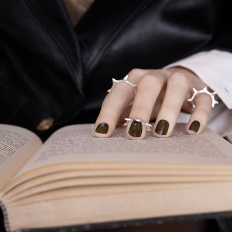 Raw edge cuff ring