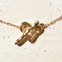 norme heart frame necklace / SV925＋Gold Plated