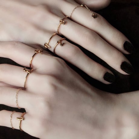 norme numbering ring / SV925＋Gold Plated