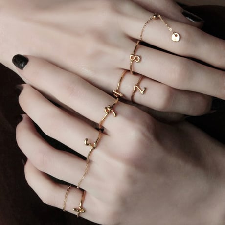 norme tag chain ring (Round type) / SV925＋Gold Plated