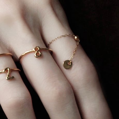 norme tag chain ring (Round type) / SV925＋Gold Plated