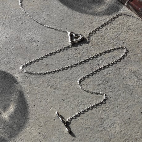 norme heart frame necklace / SV925