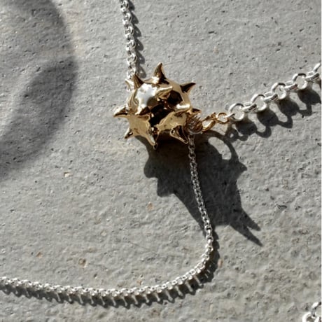 Raw edge necklace