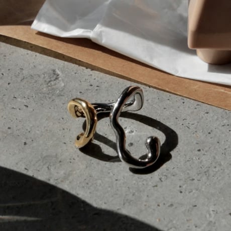 Frequency cuff pinky ring (mix color)