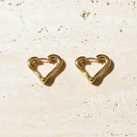 norme heart frame pierce / SV925＋Gold Plated