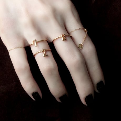norme numbering ring / SV925＋Gold Plated