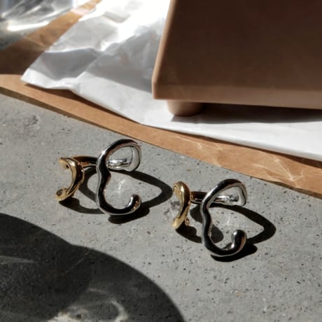 Frequency cuff pinky ring (mix color)