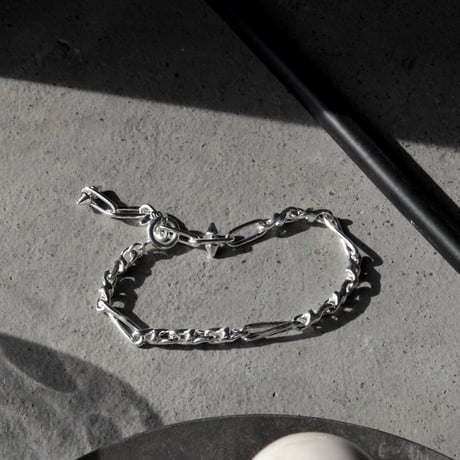 Chrome spike bracelet