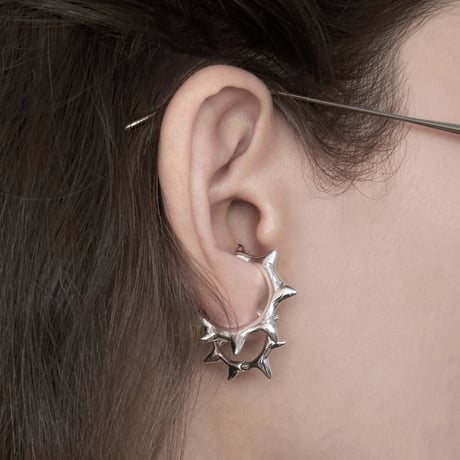 Raw edge cuff ring