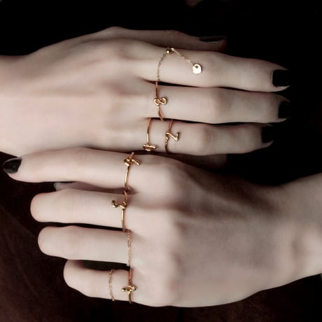 norme tag chain ring (Round type) / SV925＋Gold Plated